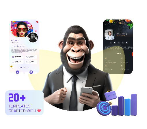 Digital vCard Illustration